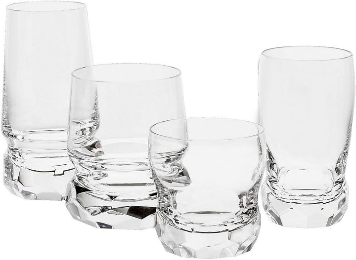 CRISTALICA Exklusives Whiskeyglas Whiskeybecher Basic Diamant 340 ml Transparent Kristall