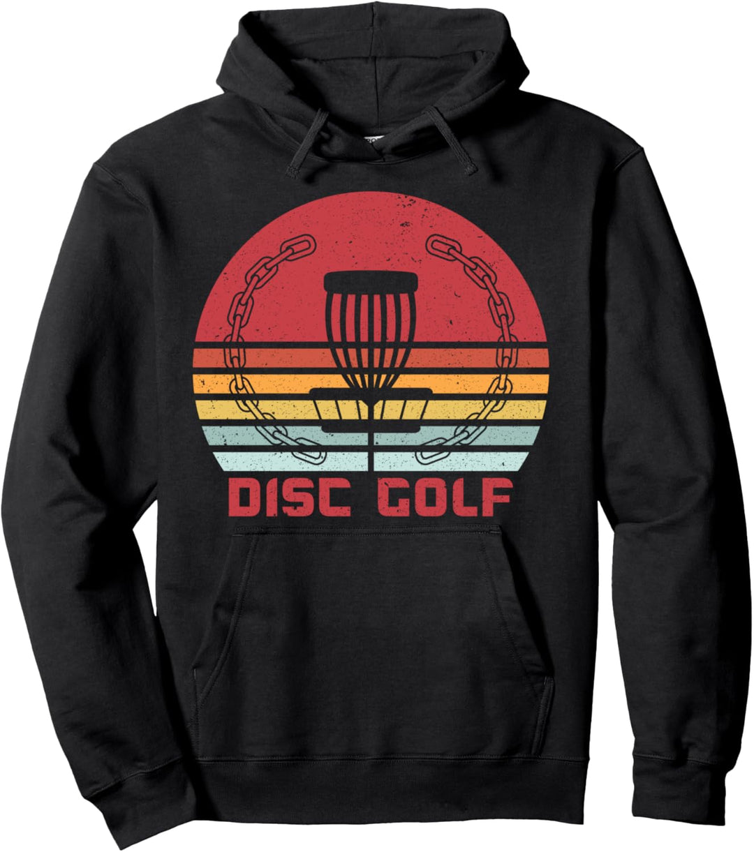 Disc Golf Vintage Frisbeescheibe Frolfer Fangkorb Design Pullover Hoodie