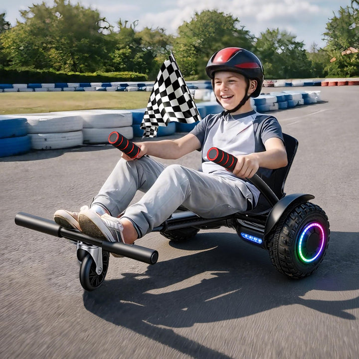 Herrselsam Hoverboard Sitz, Hoverboard mit Sitz verstellbarer,Sitzscooter Kompatibel Sitz für 6,5-10
