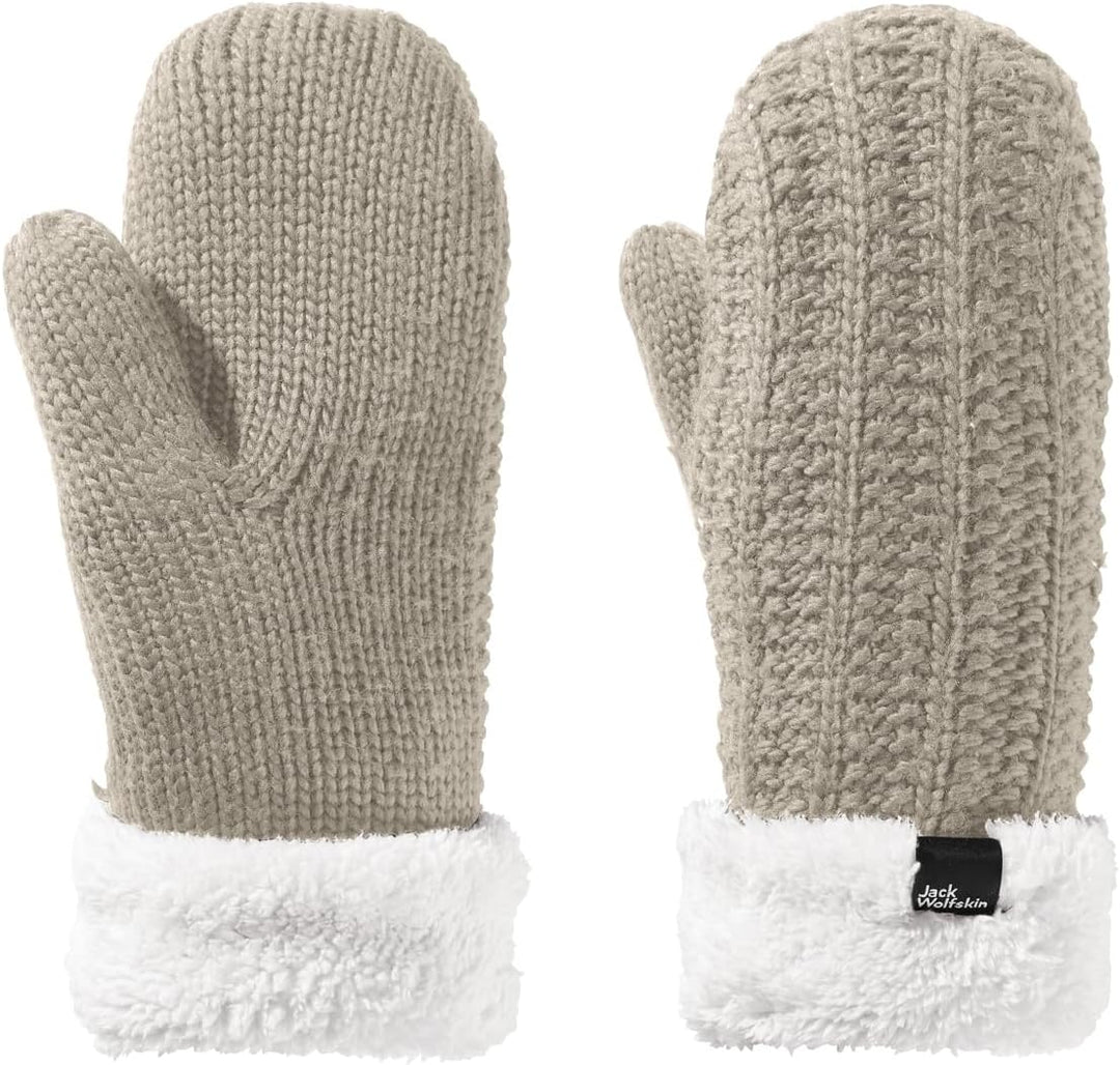 Jack Wolfskin Damen Highloft Knit Mitten W Handschuh S dusty grey, S dusty grey