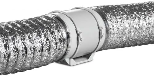 Silenced Fan Blauberg BI-Turbo 12,5cm + cable - 280m³/h