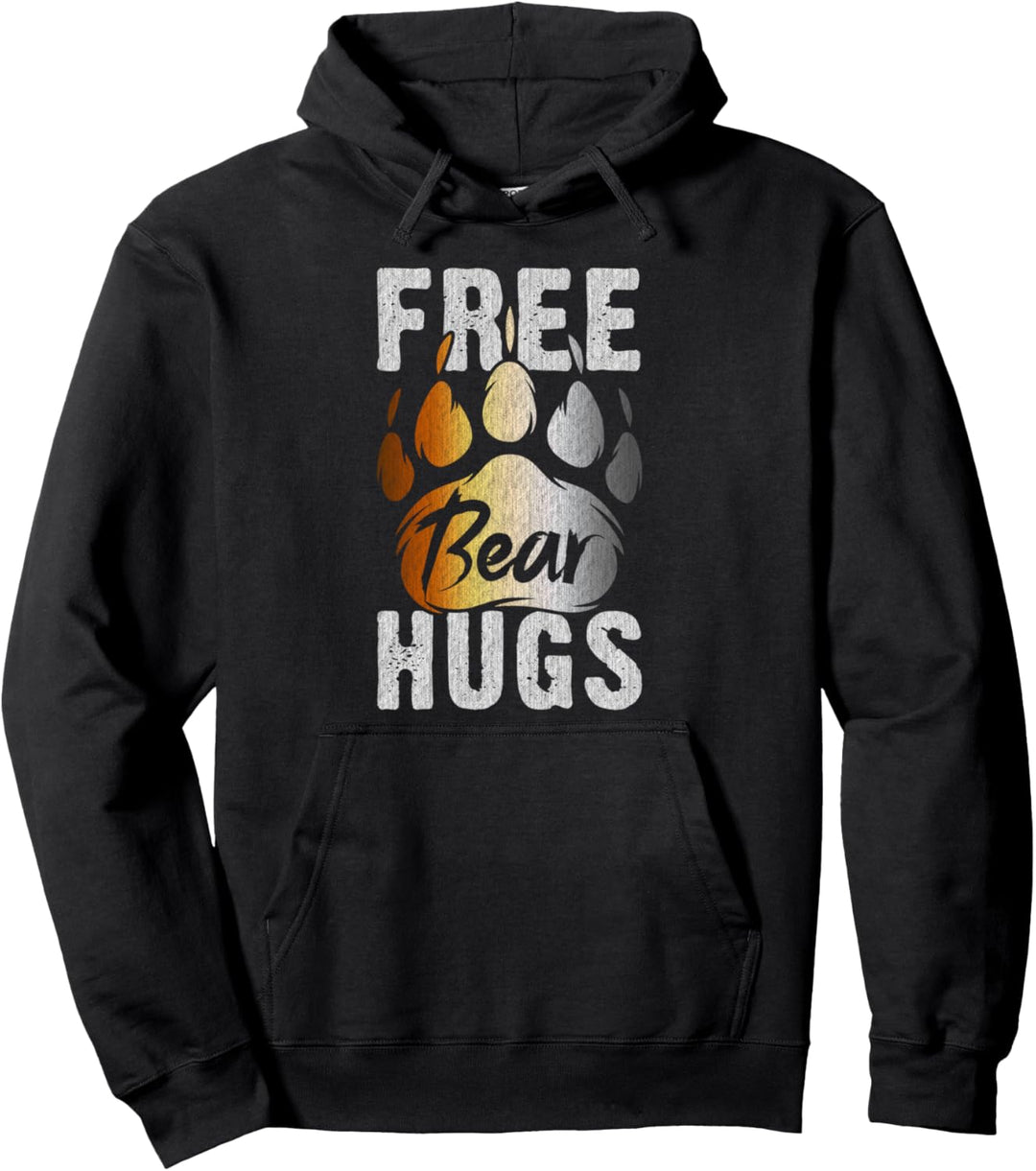 Bear Paw, Bear Flag, Gay Bear Pride, Bear Community Pullover Hoodie
