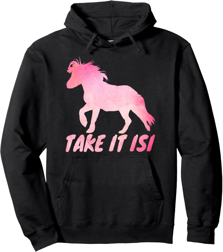 Islandpferde Geschenk Kinder Mädchen Mädels Wie ein Isi Pullover Hoodie