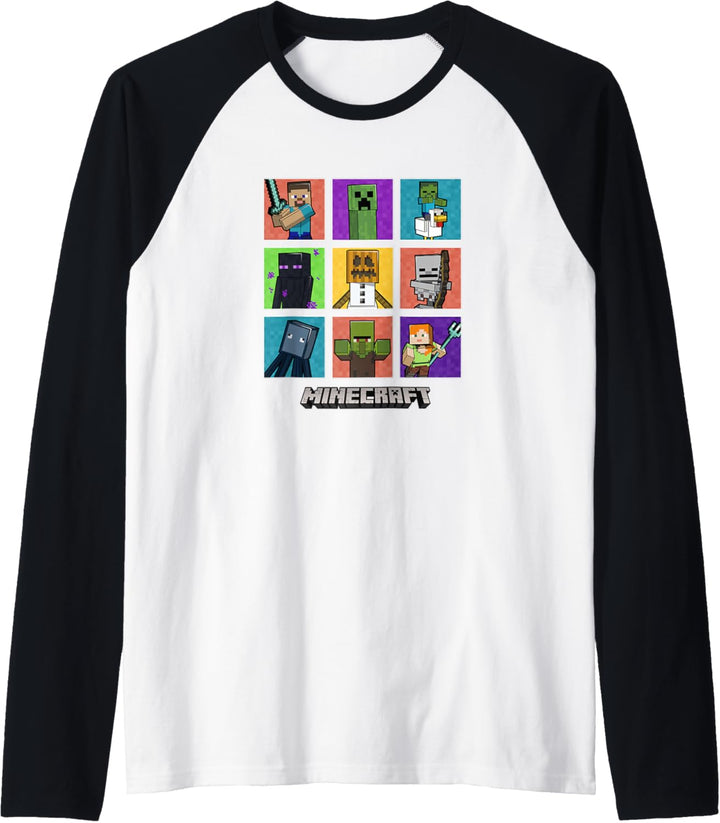 Die Minecraft-Gruppe hat eine farbige Box Up gedreht Raglan
