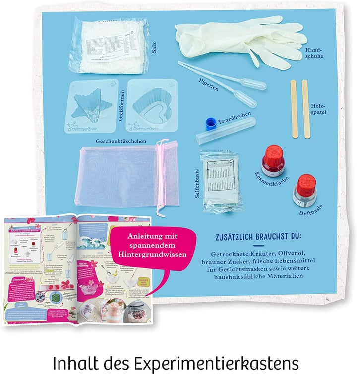 KOSMOS 671563 Kosmetik-Studio, Stelle Deine Eigenen Pflege-Produkte Für Dich Oder Als Geschenke Her,