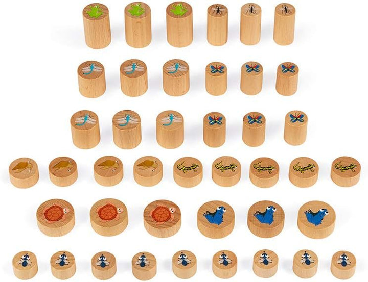 Janod - Waterlily Challenge - Childrens Board Game - Skill and Strategy Game - Wooden Toy - 2 to 6 P