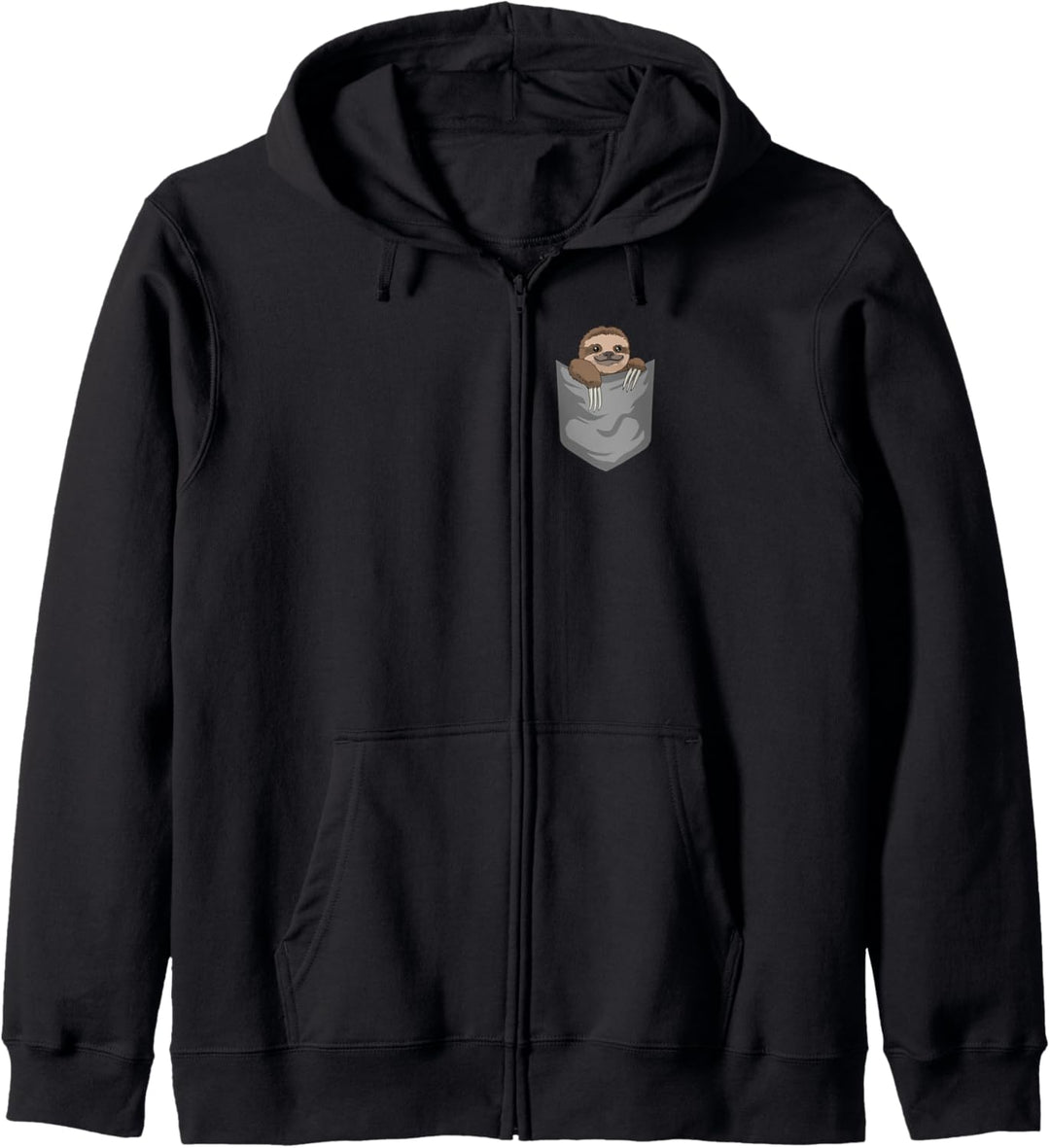 Faultier Brusttasche Kapuzenjacke