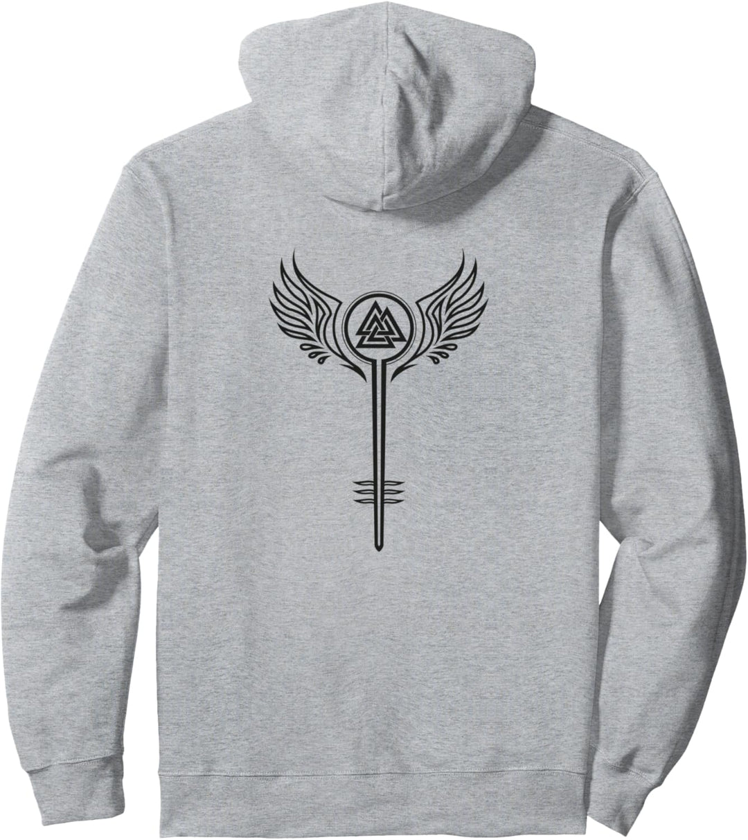 Walküre Schildmaid Symbol Valknut Wikinger Odin Viking Pullover Hoodie