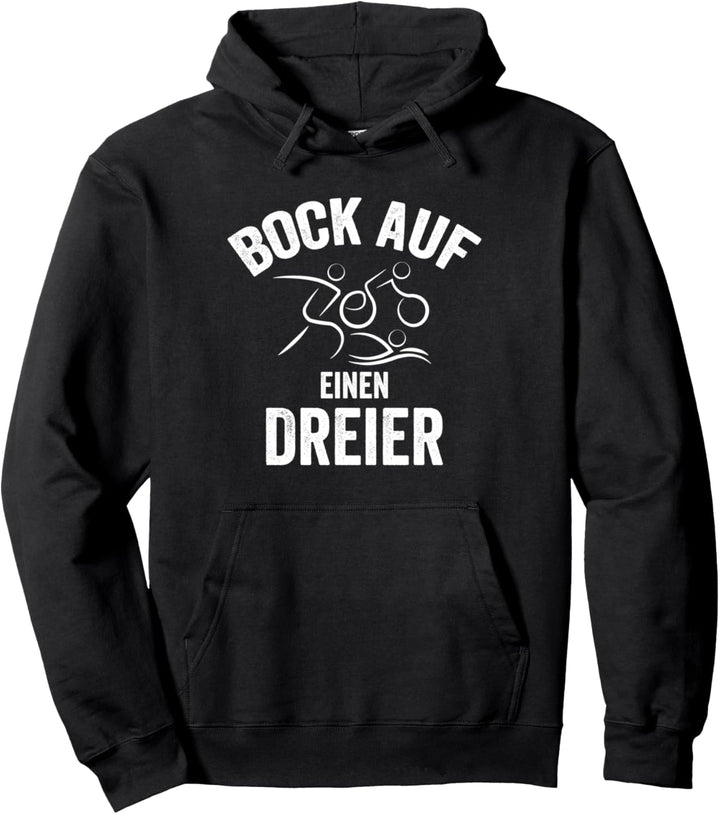 Bock auf einen dreier I Triathlon Marathon joggen bike Pullover Hoodie