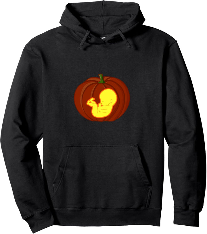 Lustiges Schwangerschaft Halloween Kostüm Kürbis Baby Pullover Hoodie