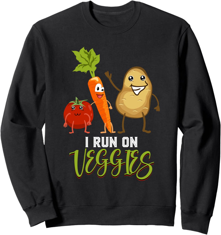 Vegetarisch leben Plant Based Gemüse Lustiges Vegetarier Sweatshirt