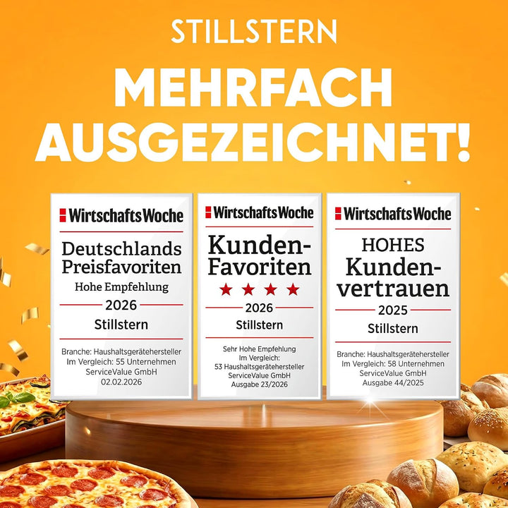 Stillstern Wasserkocher mit Temperatureinstellung [1,7L | 40-55-70-85-100°C], 12 Std. Warmhalten, Pr