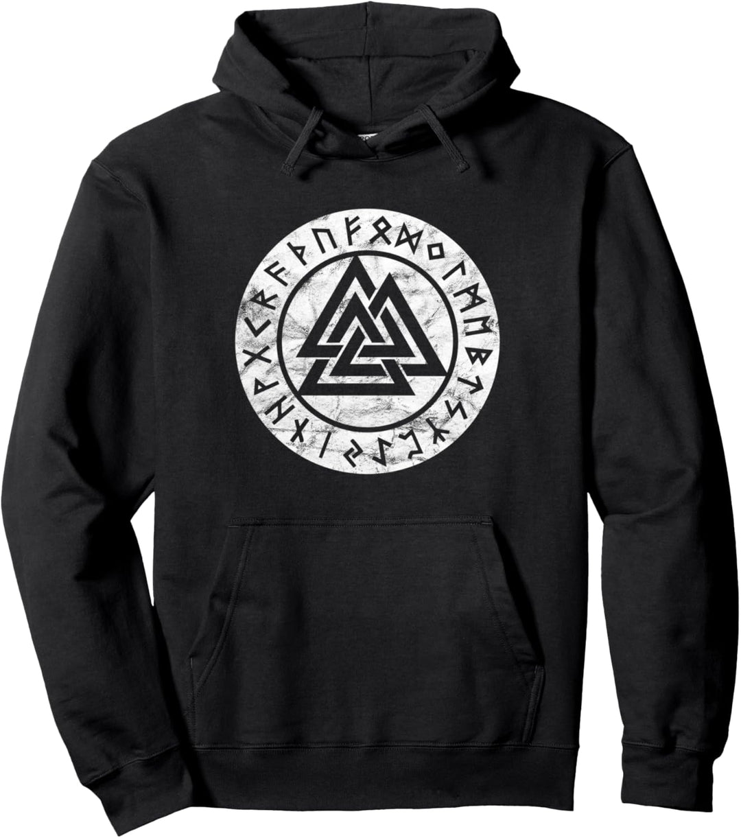 Valknut Odin Symbol Wikinger Pagan Nordische Mythologie Pullover Hoodie