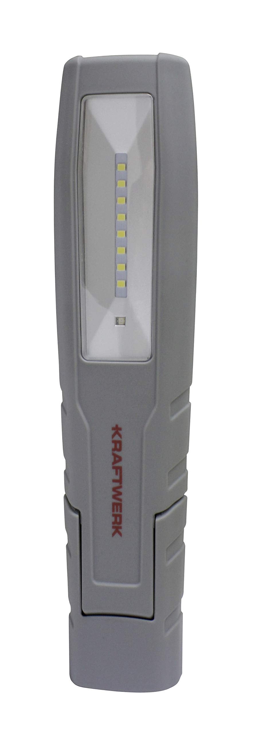 Kraftwerk 32038 8+1 W SMD-LED-Akku-Handlampe Li-Ion 3.7V, Rot