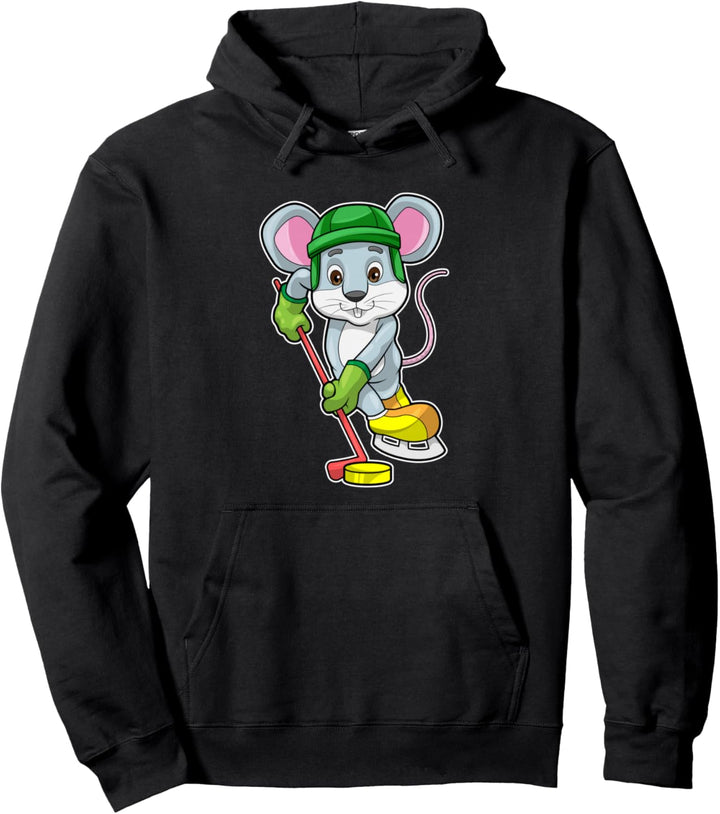 Maus Eishockey Eishockeyschläger Sport Pullover Hoodie