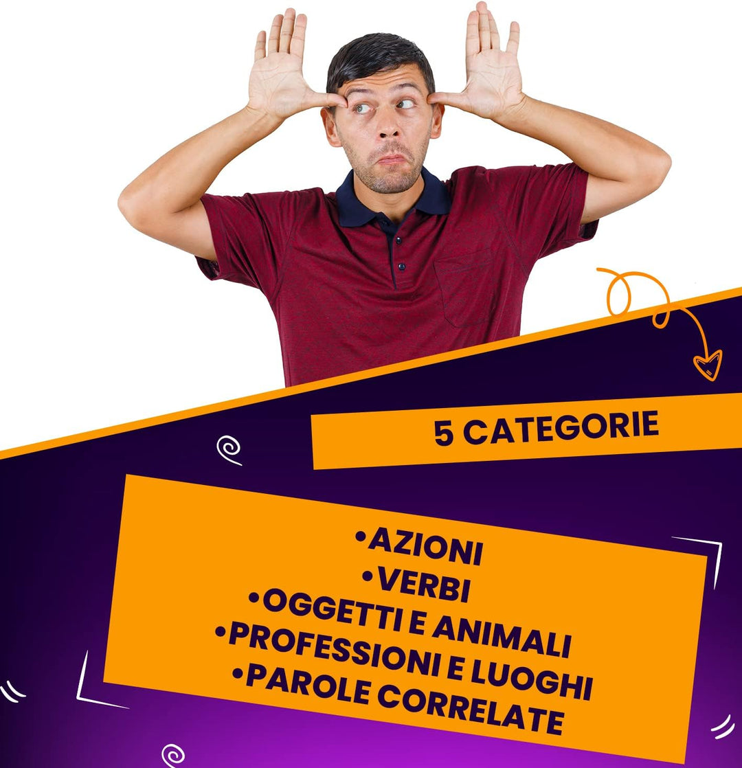 Glop Mimo - Gioco del Mimo - Giochi da Tavolo - Giochi da Tavolo per Adulti e Famiglie - Giochi per