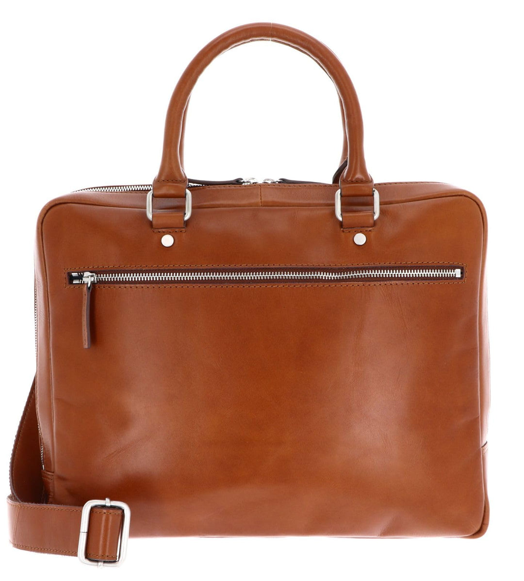 Leonhard Heyden Cambridge Aktentasche Leder 37 cm Laptopfach Cognac, Cognac