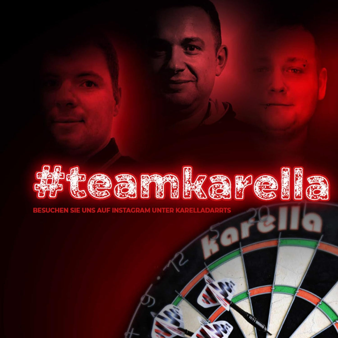 Karella HiPower 90% Tungsten Steeldart, 22g, 24g, für Klassische Dartscheibe, 3 Dartpfeile mit Metal