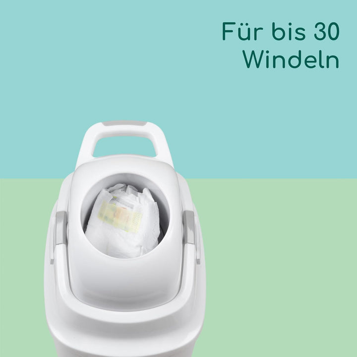 Bebeconfort geruchsdichter Windeleimer Grösse L, Windeleimer, Deckel geruchsdicht, für alle Müllbeut