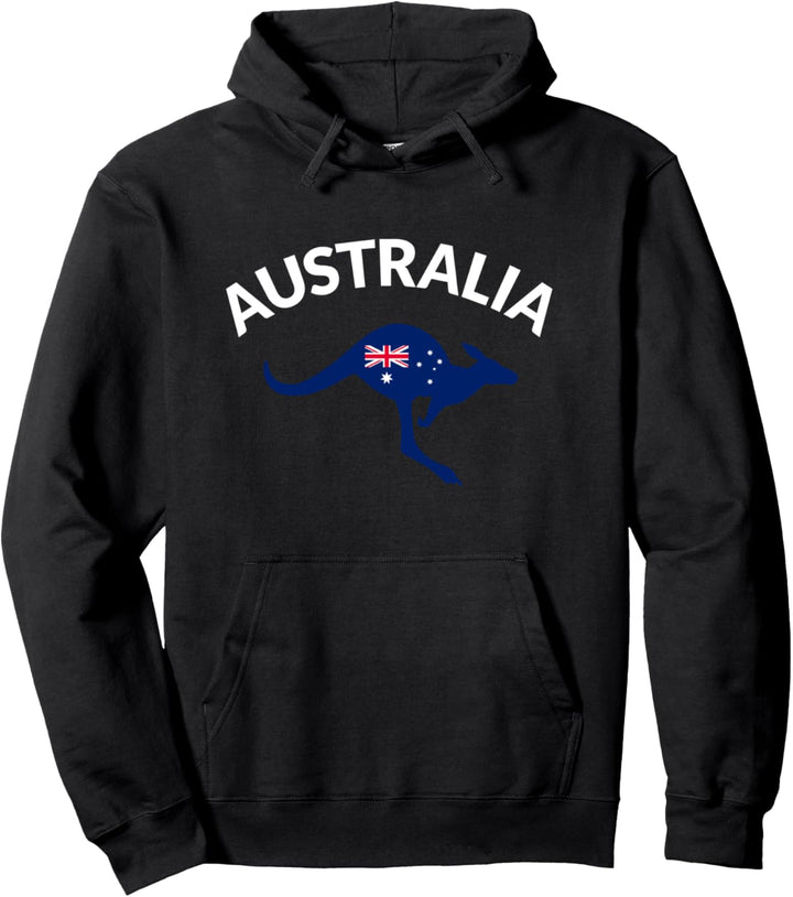 Australisches Känguru Australien Flaggen Andenken Geschenk Pullover Hoodie