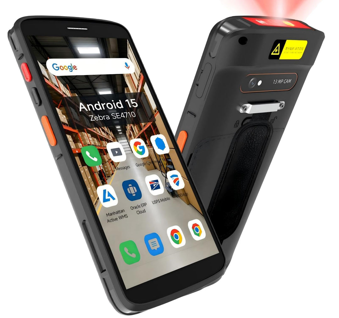 F2 Android 15 Barcode Scanner, 6 Zoll Handheld PDA MDE Gerät mit Zebra SE4710 1D/2D QR Scanmodul, 4G