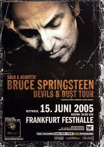 Bruce Springsteen - Devil &amp; Dust, Frankfurt 2005 » Konzertplakat/Premium Poster | Live Konzert Veran