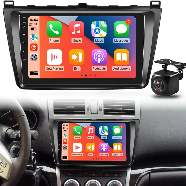 Android Autoradio für Mazda 6 GH 2007-2012 mit Kabellosem CarPlay &amp; Android Auto, 9 Zoll Bildschirm
