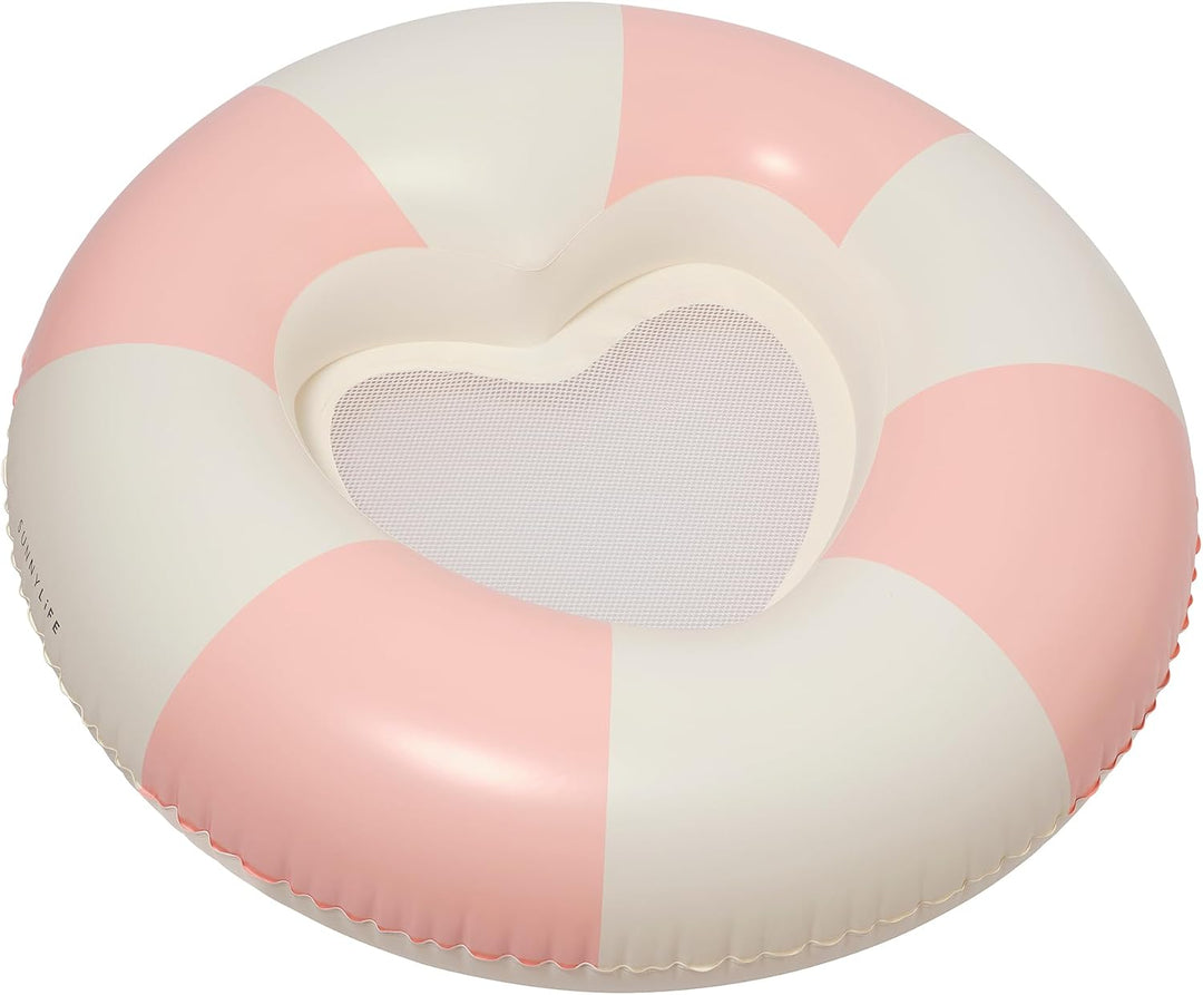 Sunnylife Luxe Tube Pool Ring für Damen, rosa streifen