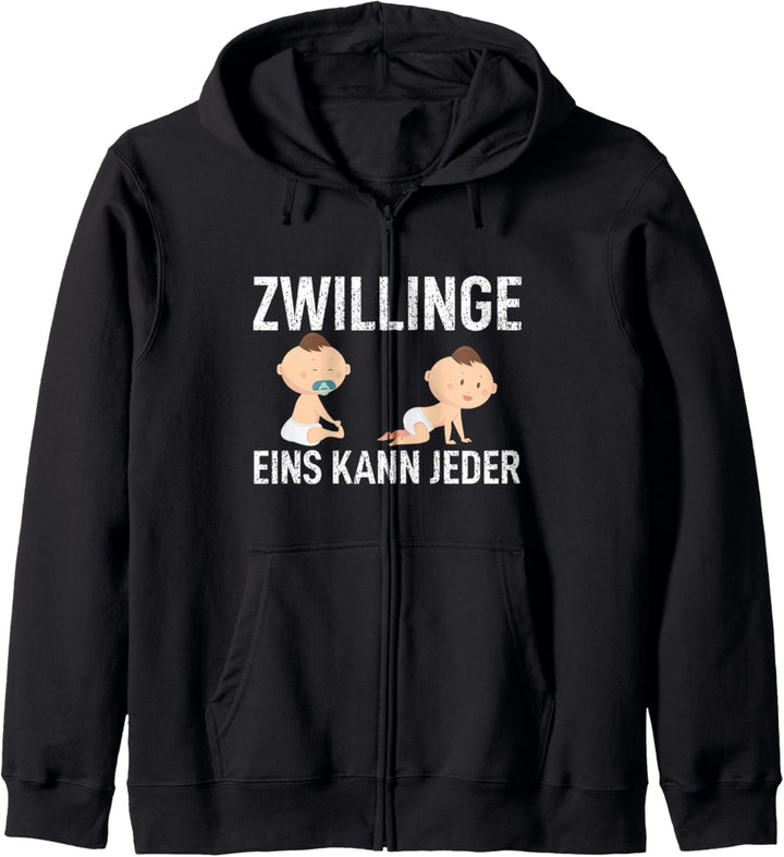 Zwillinge eins kann jeder Schwanger Twins Schwangerschaft Kapuzenjacke