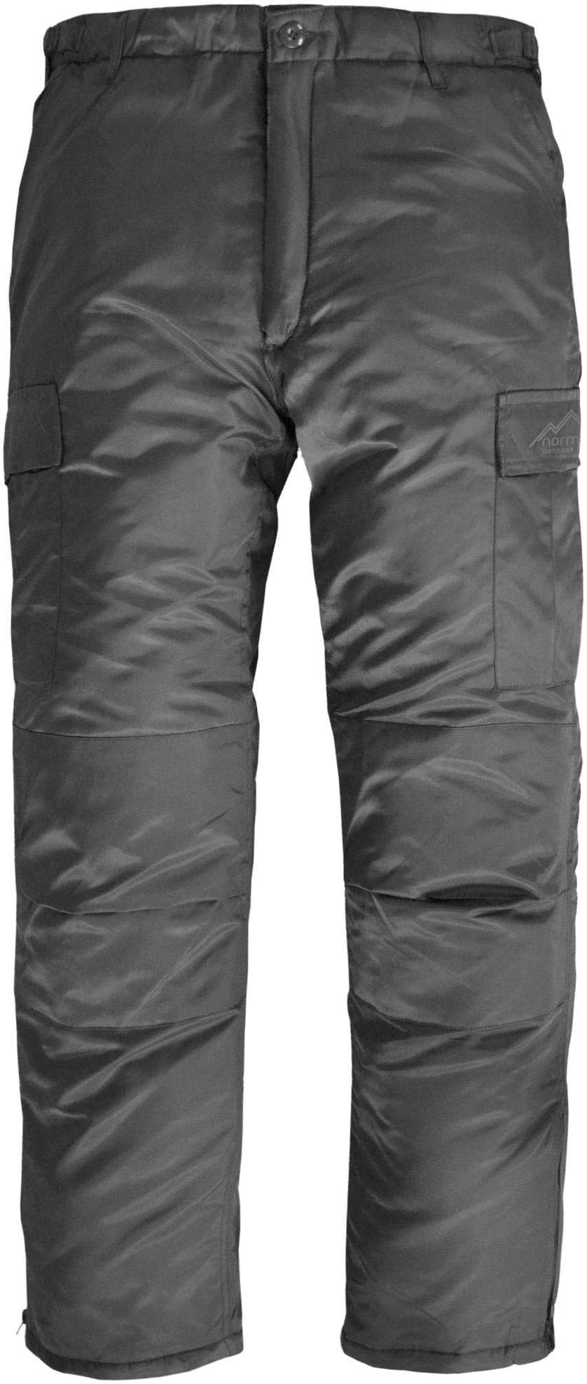 normani Winter Thermohose gefütterte, stark Wasserabweisende Schneehose Grau 4XL, Grau 4XL