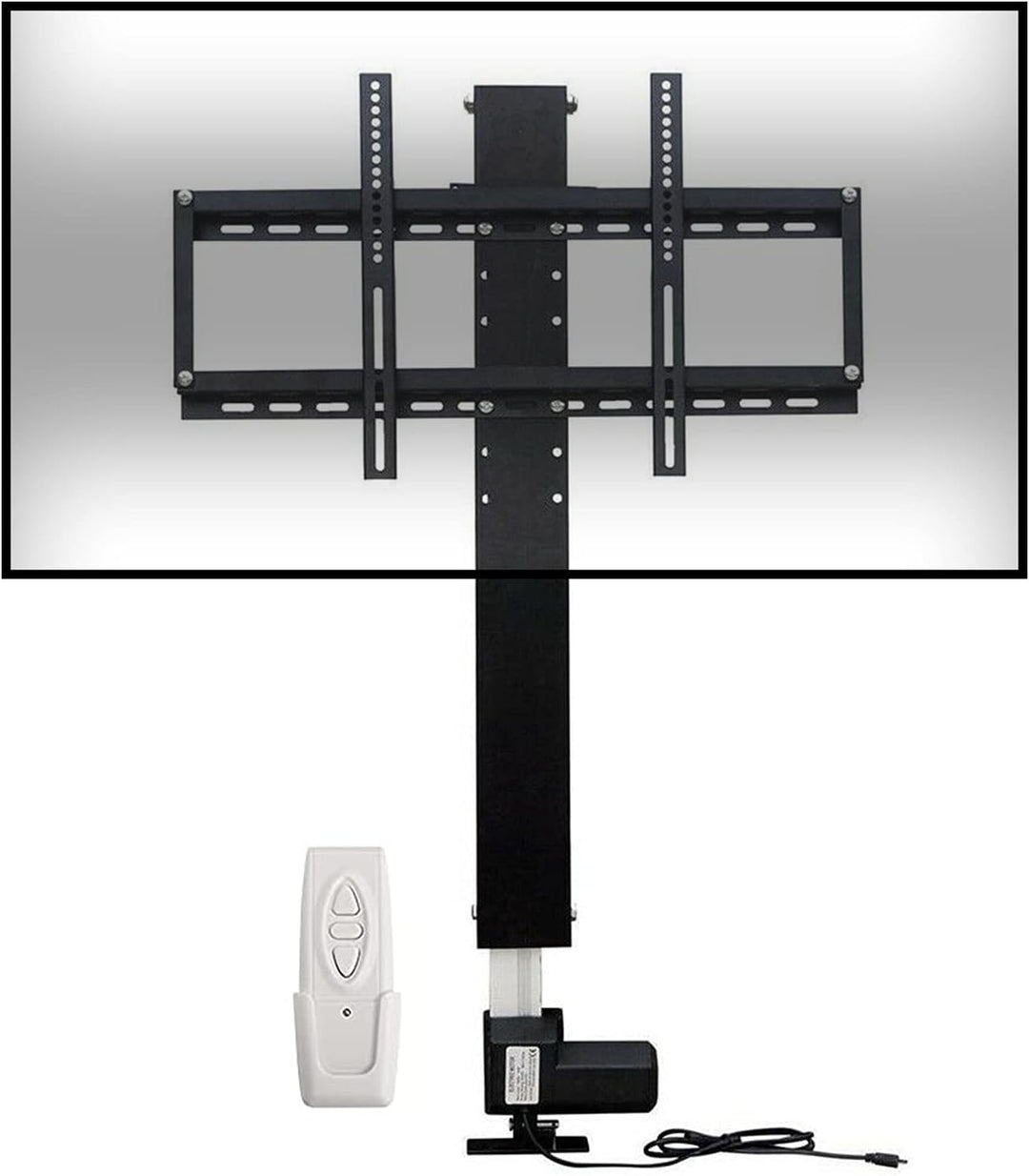 Elektrisch TV Lift Ständer 700mm Hub Standfuss für 26-57 Zoll Fernseher Elektrisch TV Lift Standfuss