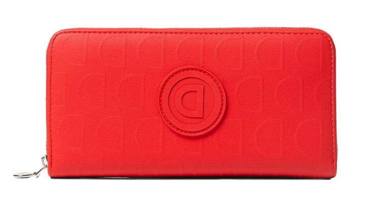 Desigual Rotes Portemonnaie mit Logomania Lazarus 20SAYP14 / 3000