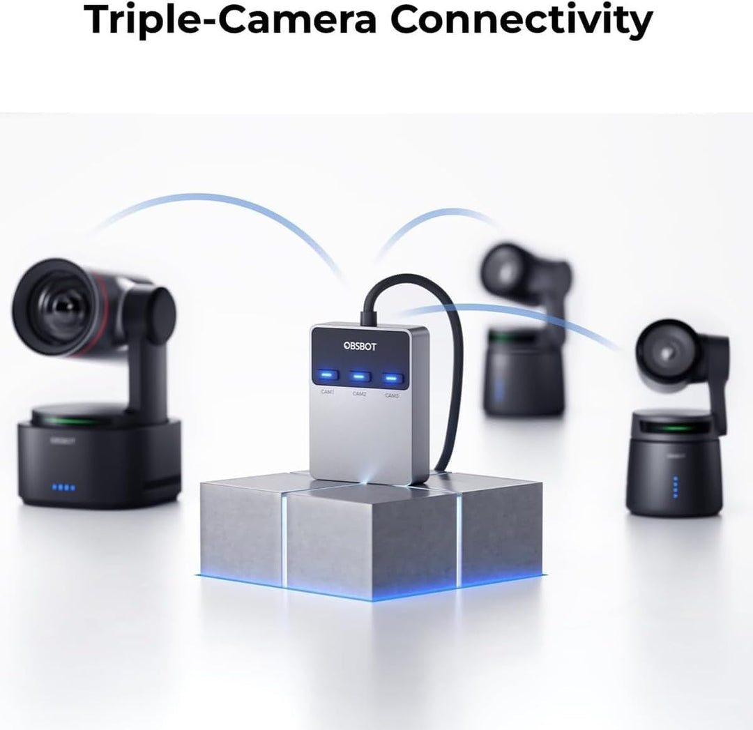 OBSBOT Kabelloser Multi-Cam-Connector, kompatibel mit Tail 2/Tail Air, Smartphones und Tablets mit U