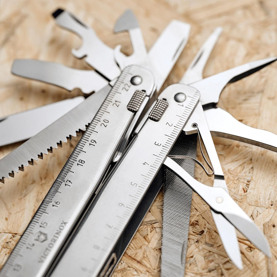 Victorinox Schweizer Taschenmesser Swiss Tool X Plus Ratchet, 40 Funktionen, Multitool inkl. Kombi-S