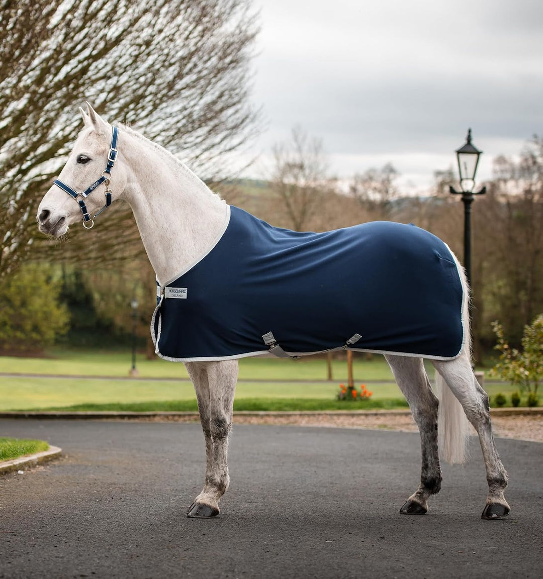 Horseware Amigo Jersey Cooler Abschwitzdecke Navy/Silver 145cm, 145