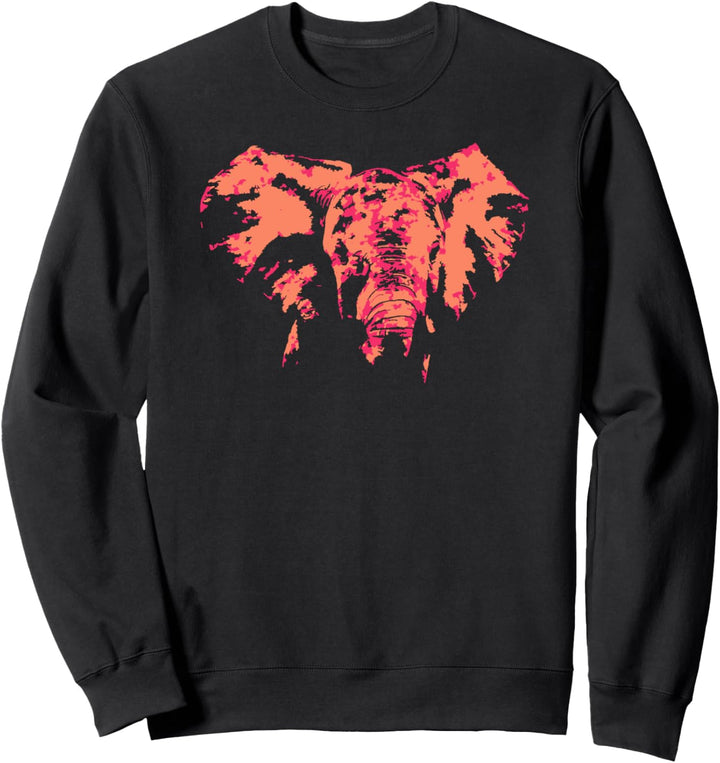 Kolorierter majestätischer Elefant Sweatshirt