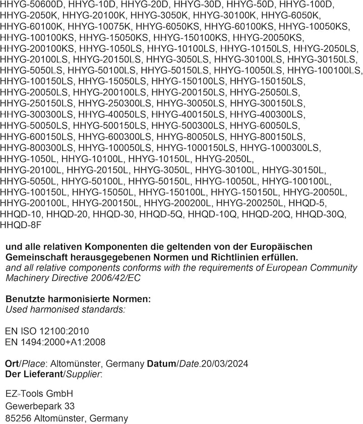 HYDRAFORE Einzelwirkender Hohlzylinder (30 Ton, 100 mm)