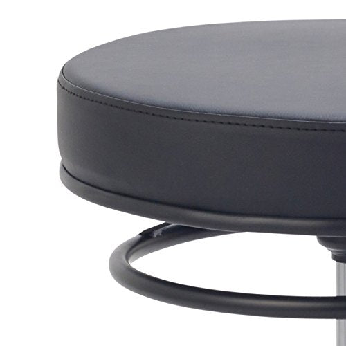 Teqler T-135362schwarz Rollhocker mit Ringauslöser, schwarz
