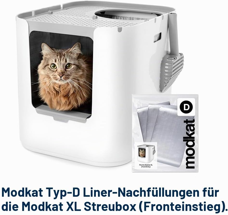 Modkat XL Front-Entry Katzentoilettenauskleidung (Type D) - 3 Pack Grau, Grau