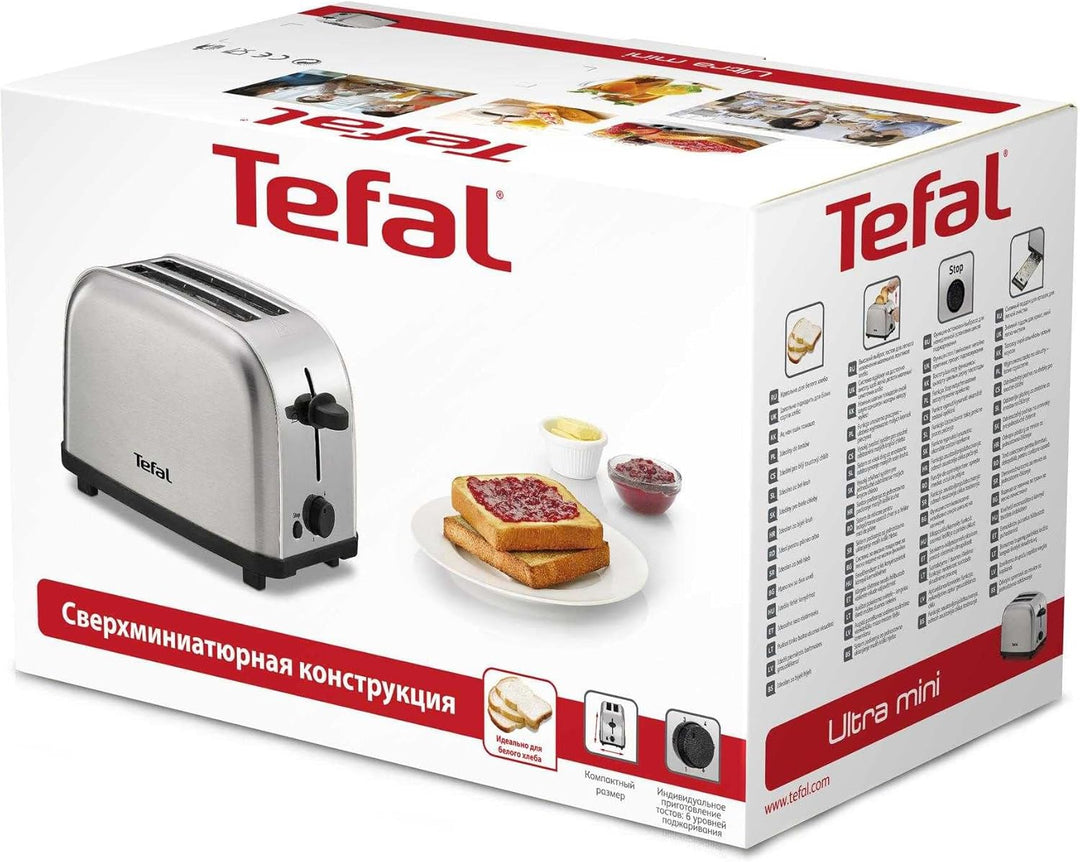 Tefal TT330D30 Toaster, 700 W, 2 Brotscheiben, Silber