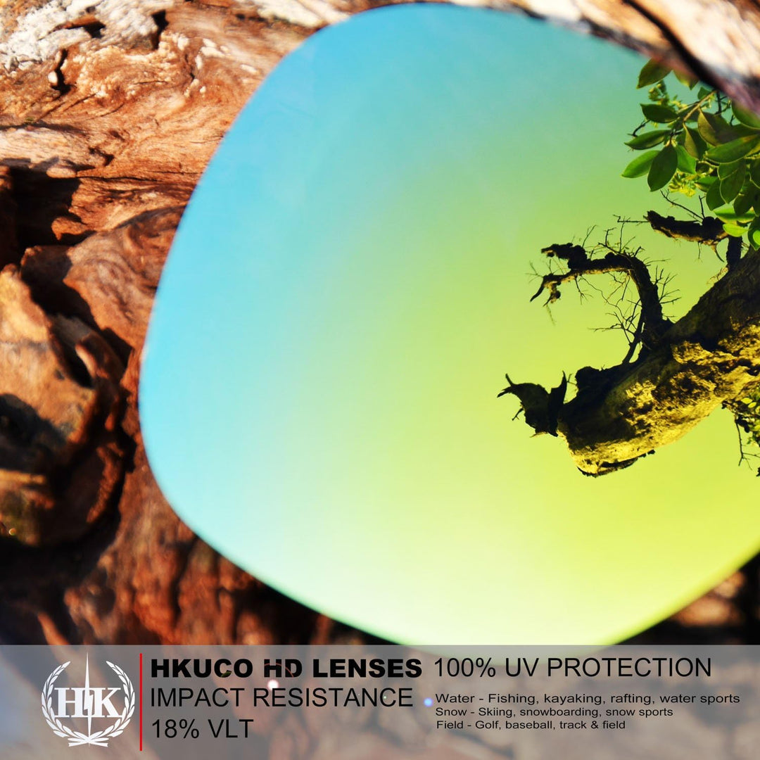 HKUCO Plus Replacement Lenses For Oakley Turbine - 2 pair Combo Pack