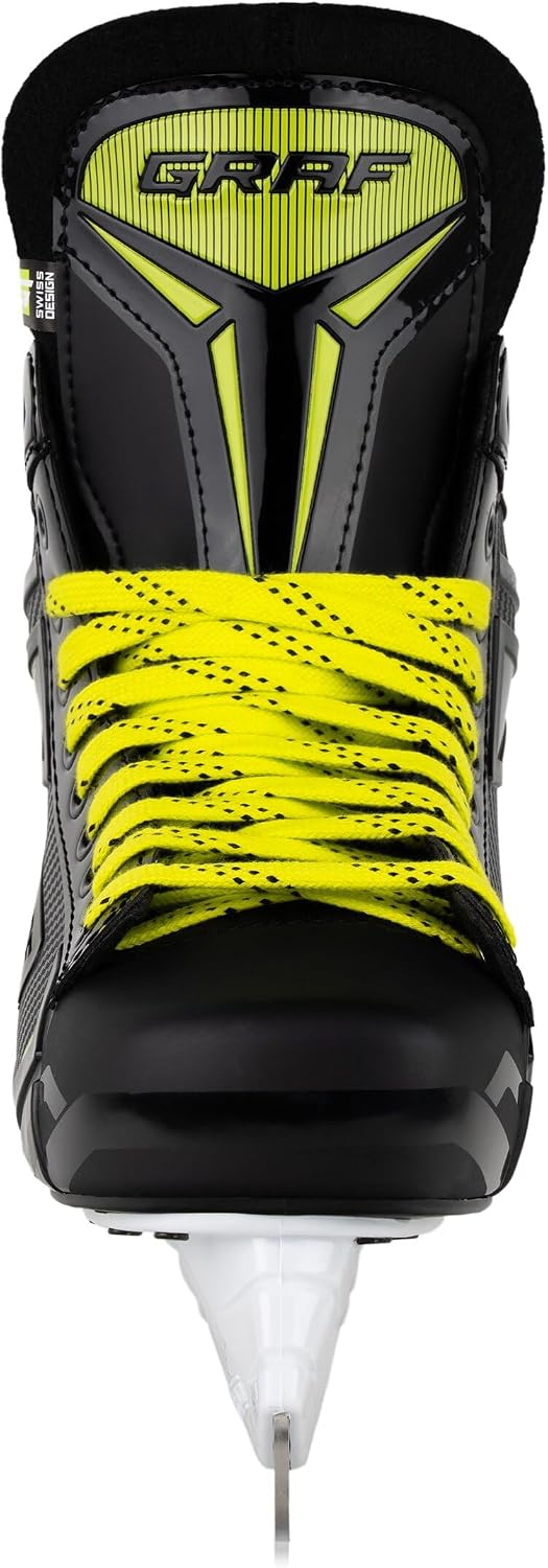 Graf Schlittschuhe G105X Schwarz Gelb Eishockey 47, 47