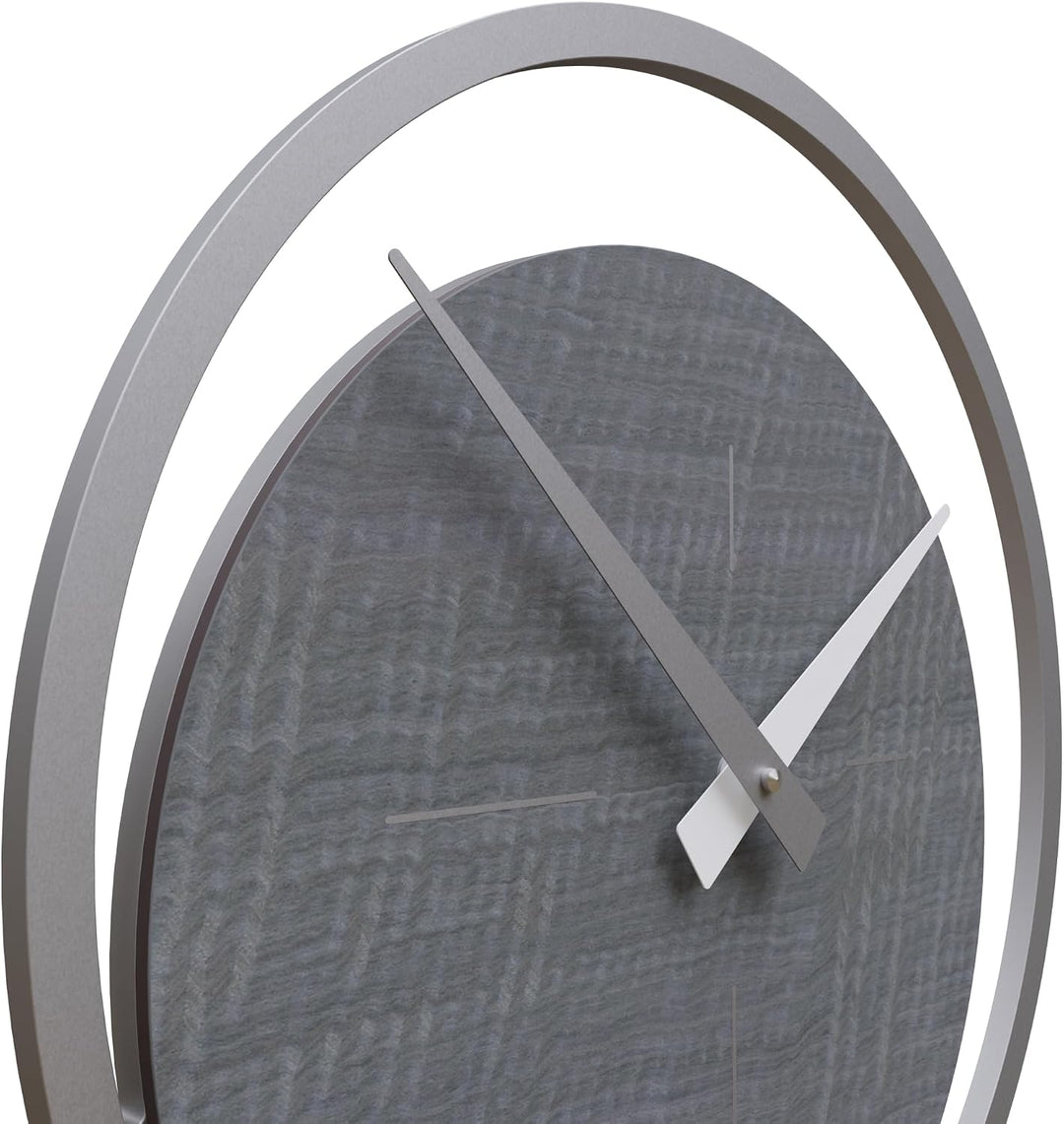 CalleaDesign - Eclipse Pendeluhr, grau Wurzelholz, Grau Wurzelholz
