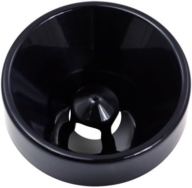 DvM - Spucknapf aus Kunststoff - Cone 10 Black - Kapazität 1 l, Farbe: Schwarz