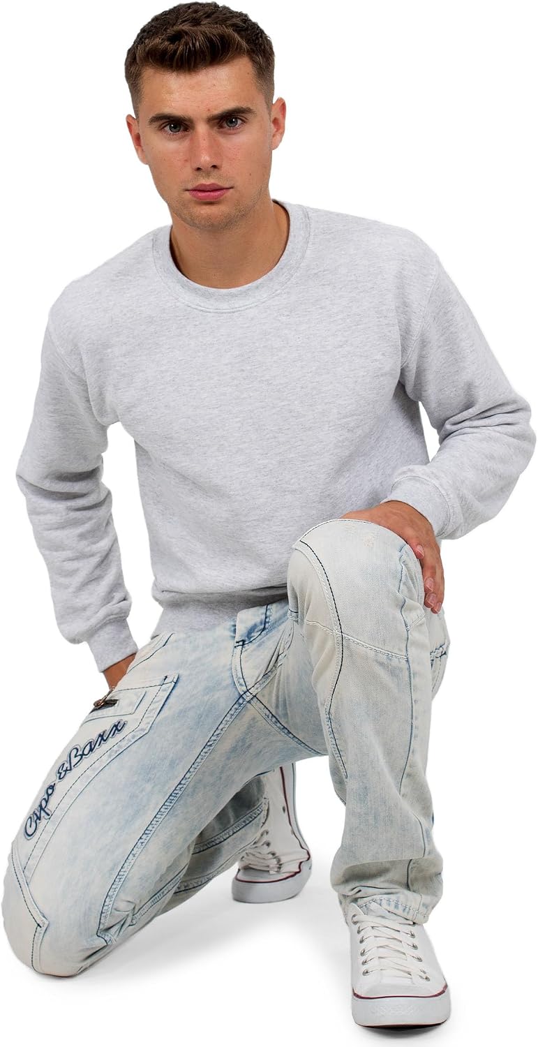 Cipo &amp; Baxx Herren Jeans – Stylische Regular-Fit Denim mit Stone-Washed-Design, Used-Look &amp; markante