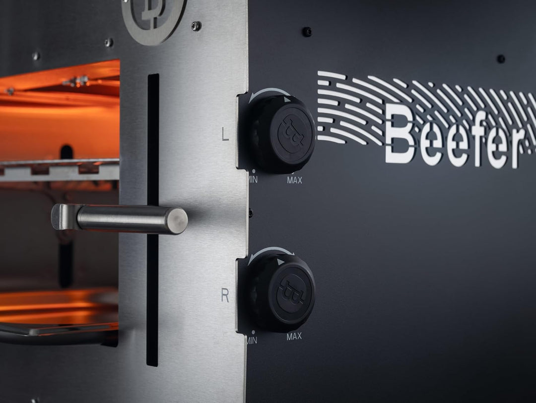 Beefer E-Beefer XL – Elektrischer 800°C Oberhitzegrill Vollständig aus Massivem Edelstahl mit Doppel
