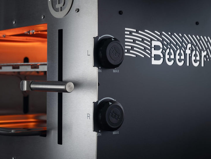 Beefer E-Beefer XL – Elektrischer 800°C Oberhitzegrill Vollständig aus Massivem Edelstahl mit Doppel
