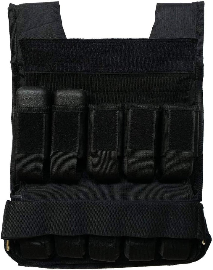 Strength Shop Schwerlast Gewichtsweste, Beladbar 1-20 kg - Trainings Weight Vest Adjustable - Pullup