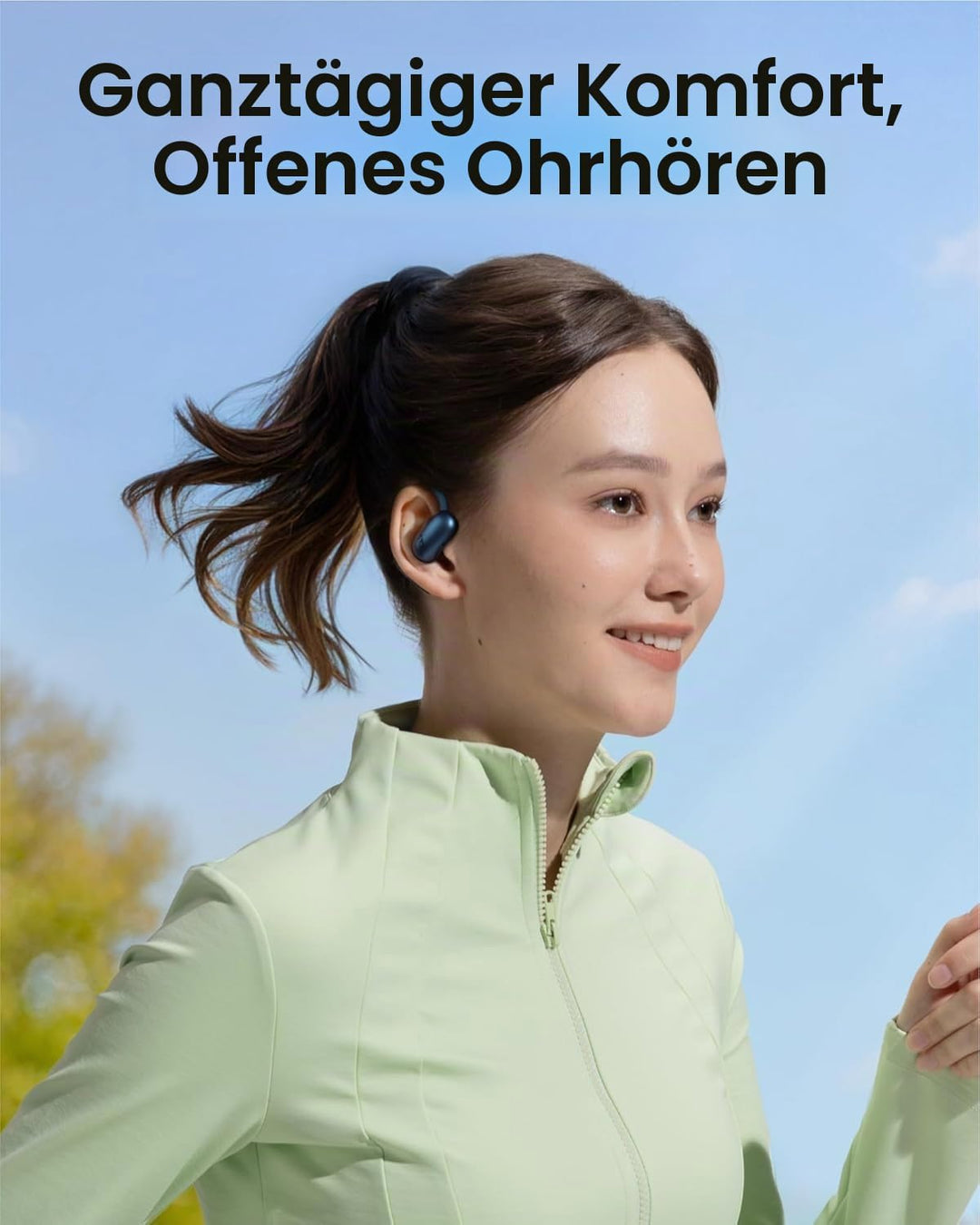 soundcore Anker AeroFit 2 Open Ear Headphones, Adjustable Ear Hooks, Firm Hold, Deep Bass, Hi-Res Wi