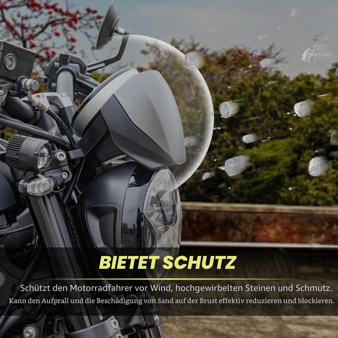 Lorababer Motorrad-Frontscheiben-Visierschutz, Neue Windschutzscheibe, Flyscreen, Windabweiser, Wind